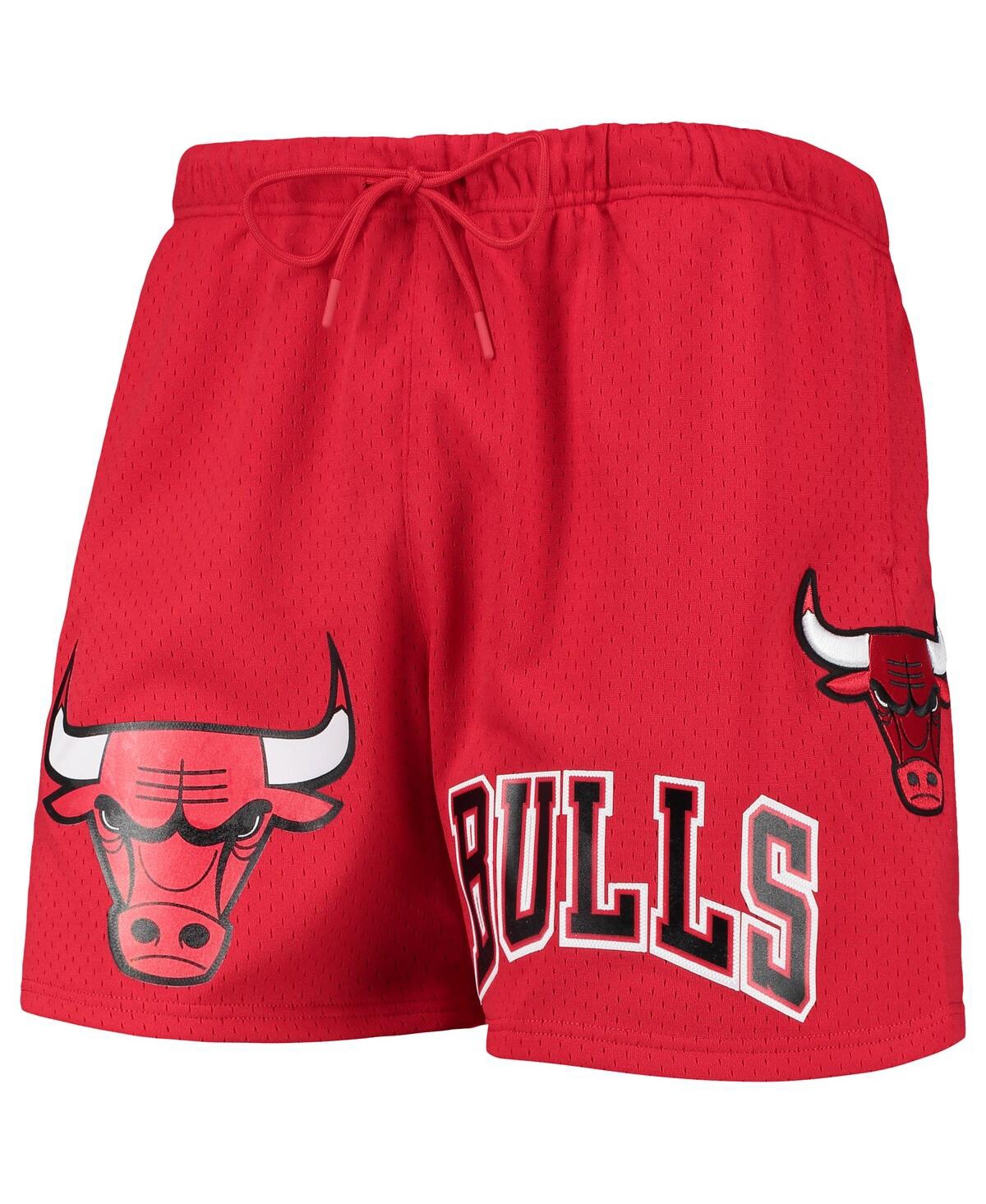 Shop Pro Standard Men's  Red Chicago Bulls Mesh Capsule Shorts