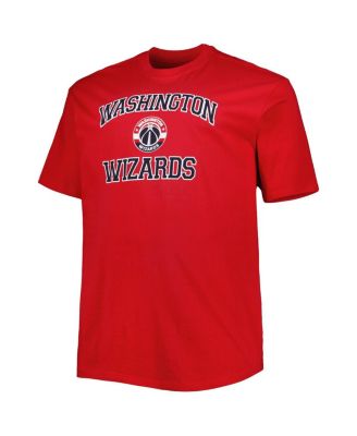 Men's Red Washington Wizards Big and Tall Heart and Soul T-shirt