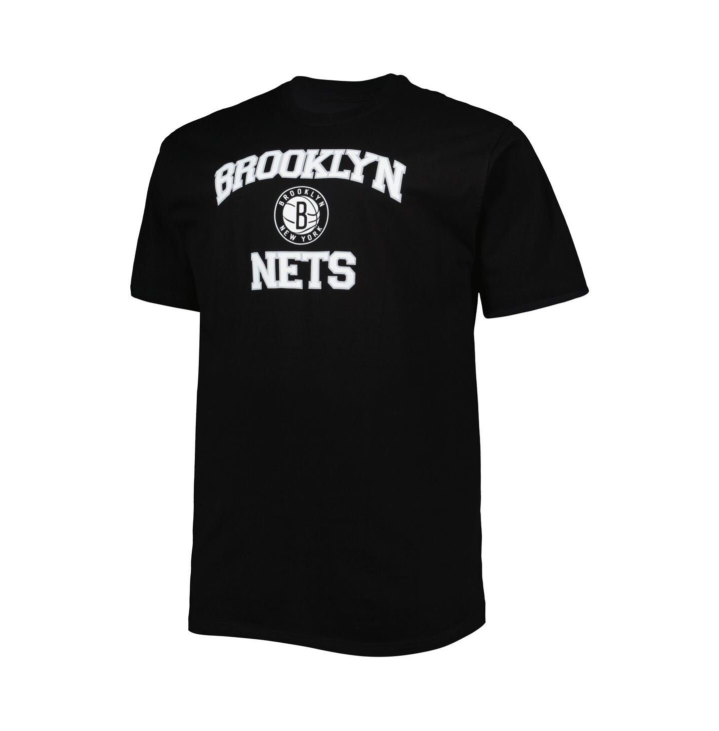 Мужская футболка Profile Black Brooklyn Nets Big and Tall Heart and Soul — фото 3