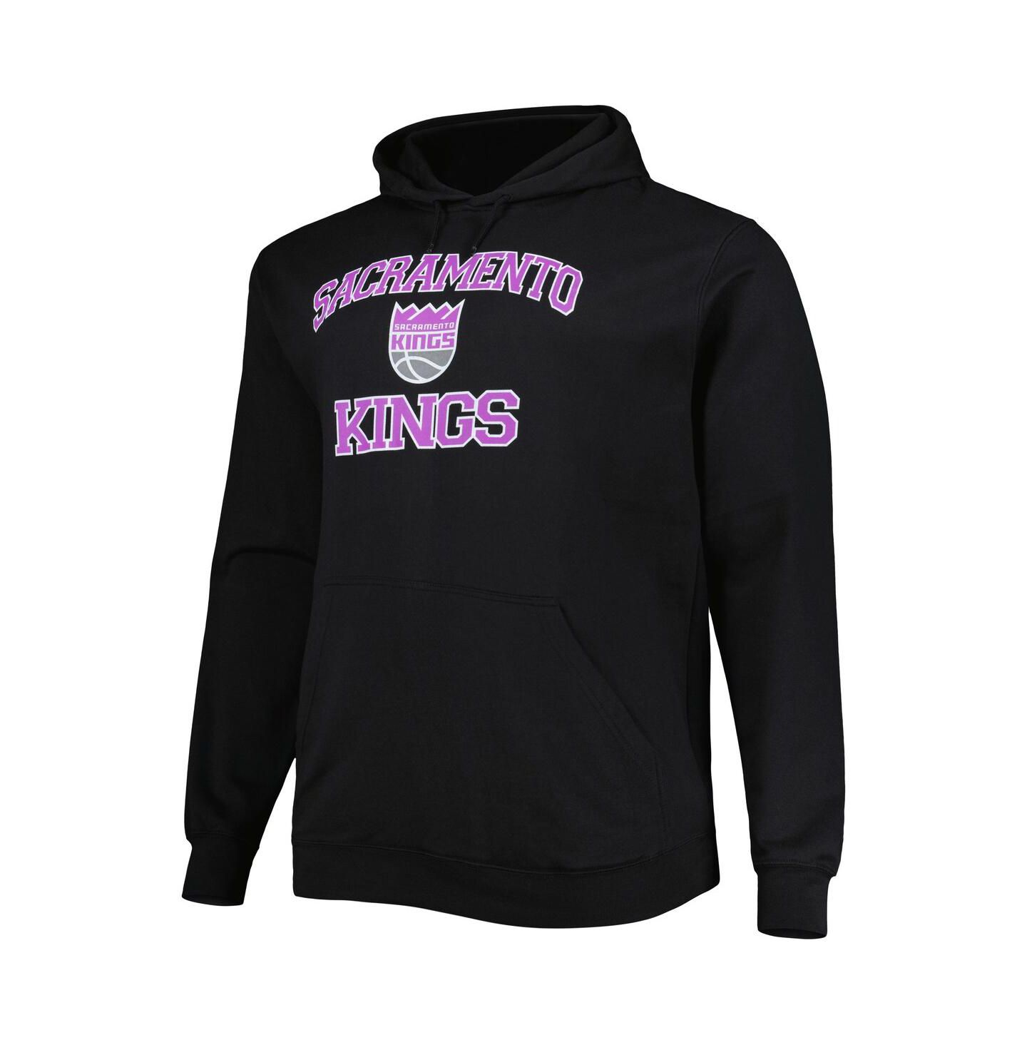 Мужское худи Profile Black Sacramento Kings Big and Tall Heart and Soul Pullover — фото 3