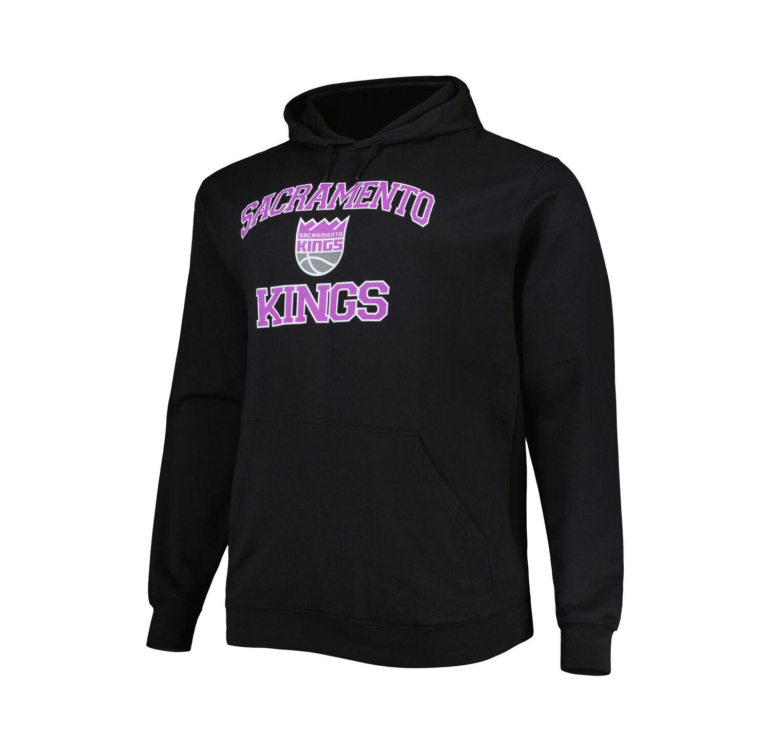 Men's Black Sacramento Kings Big and Tall Heart and Soul Pullover Hoodie