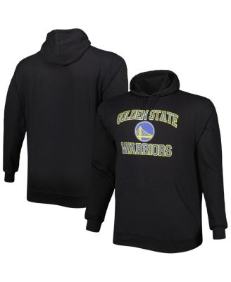 Men's Black Golden State Warriors Big and Tall Heart and Soul Pullover Hoodie