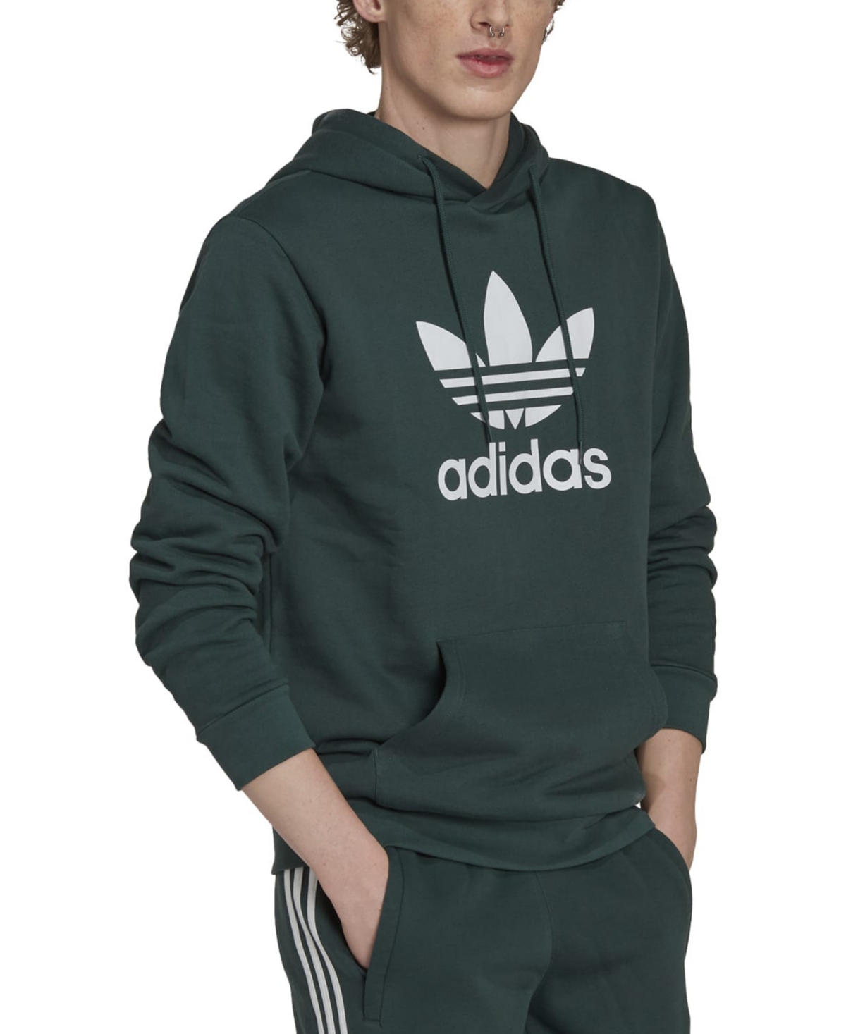 Buskruit Snelkoppelingen Televisie kijken Adidas Originals Adidas Men's Originals Adicolor Classics Trefoil  Logo-print French Terry Hoodie In Mineral Green | ModeSens