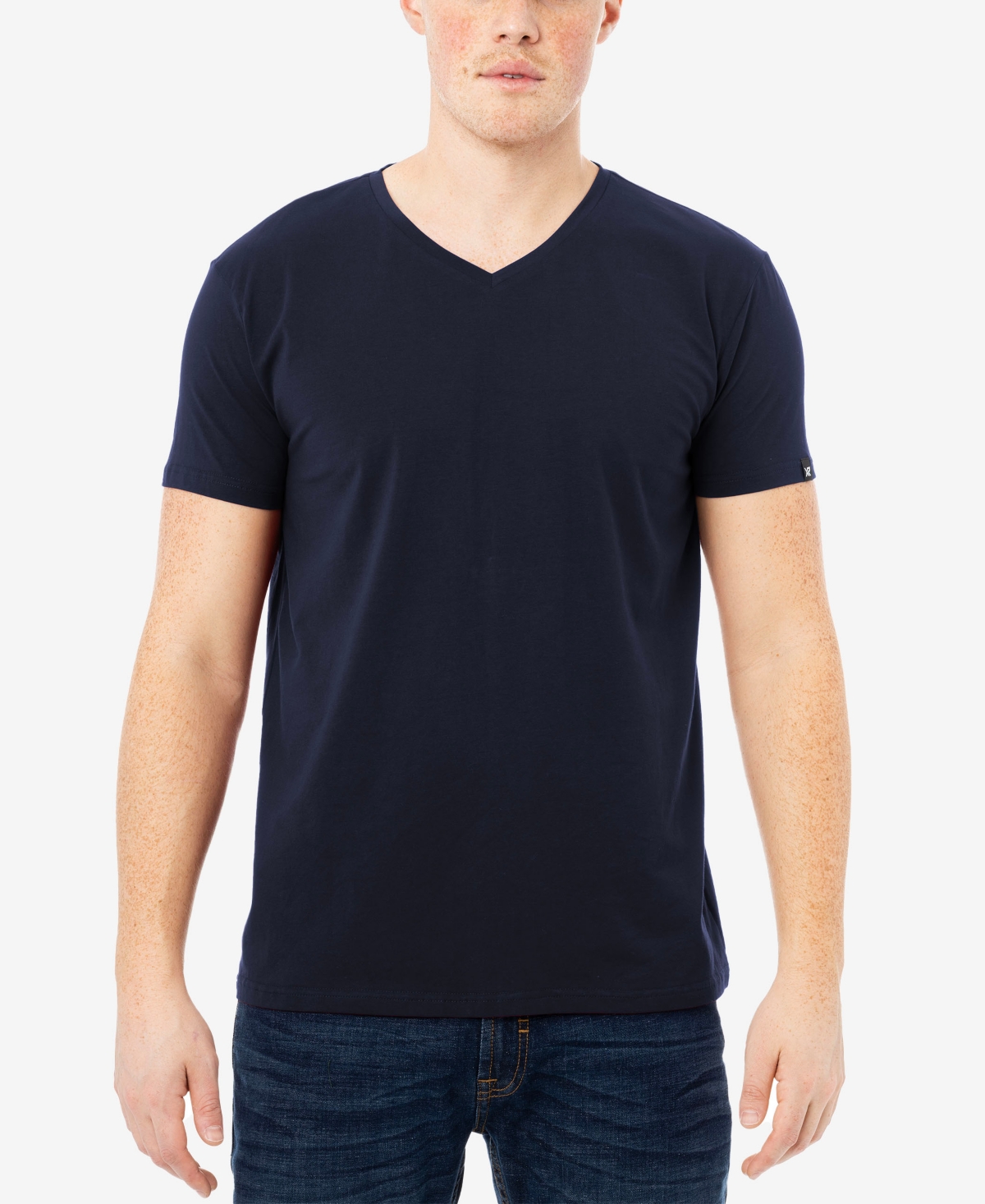 X-Ray Men's Basic V-Neck Short Sleeve T-shirt - Navy