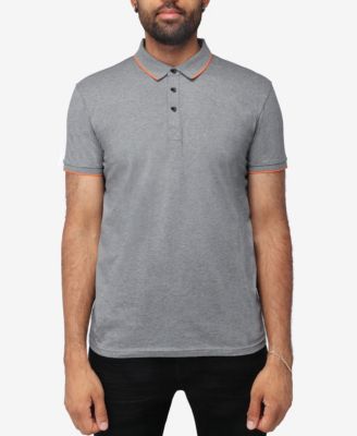 X RAY Men's XRAY Short Sleeve Snap-Placket Polo
