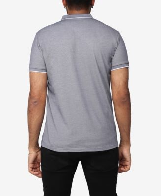 X RAY Big & Tall XRAY Short Sleeve Zip-Neck Polo