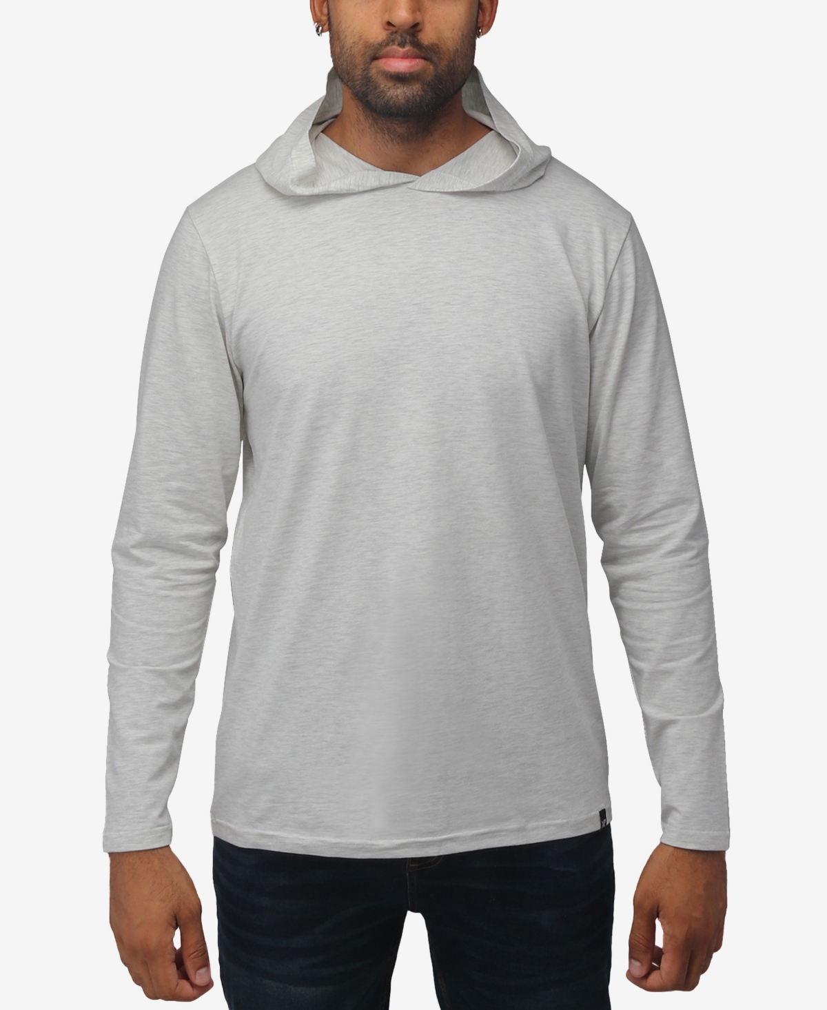 X-Ray Men's Soft Stretch Long Sleeve Hoodie - Oatmeal