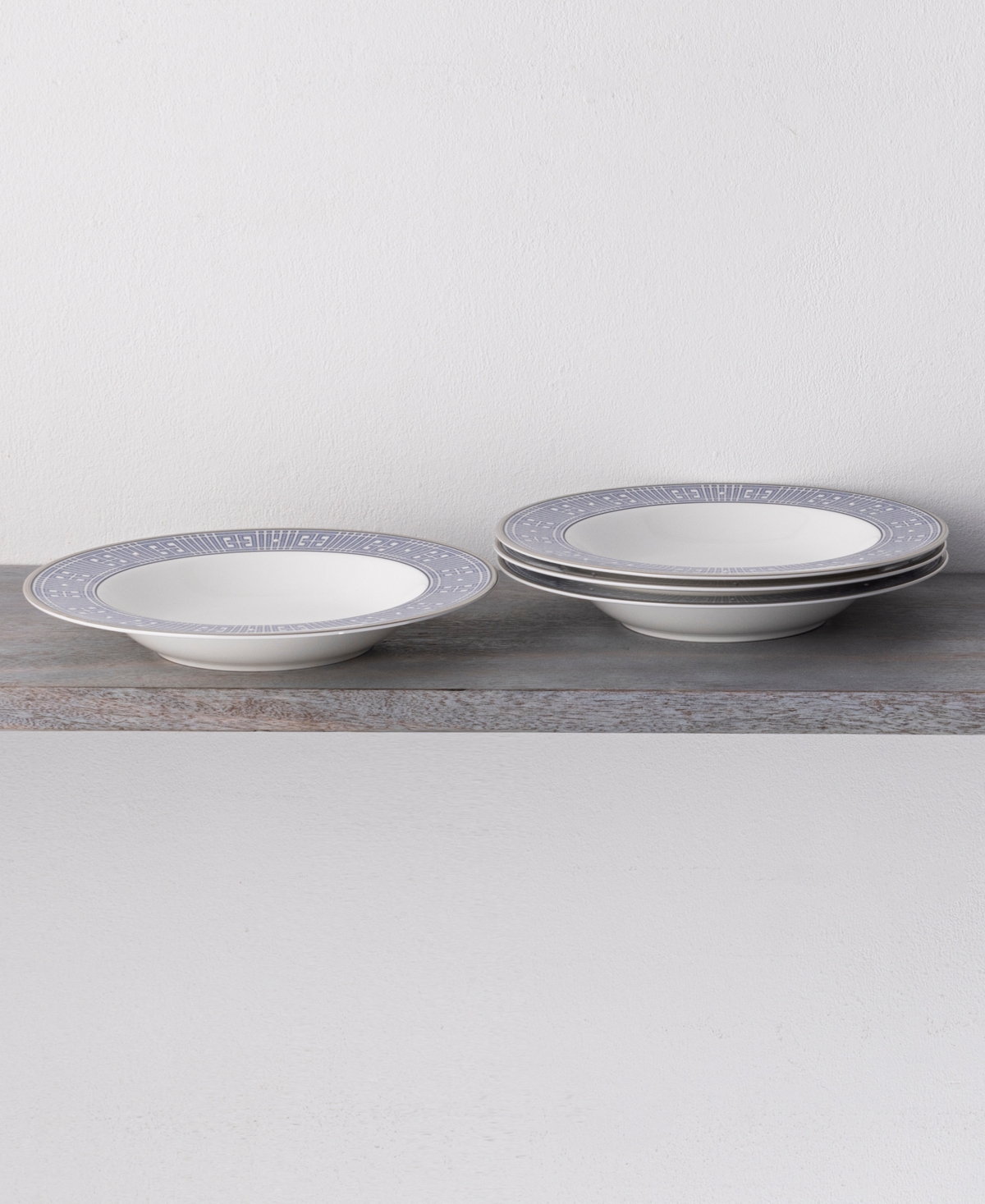 Noritake Infinity Blue 4 Piece Soup Bowl Set 12 Oz, Service For 4 In Blue