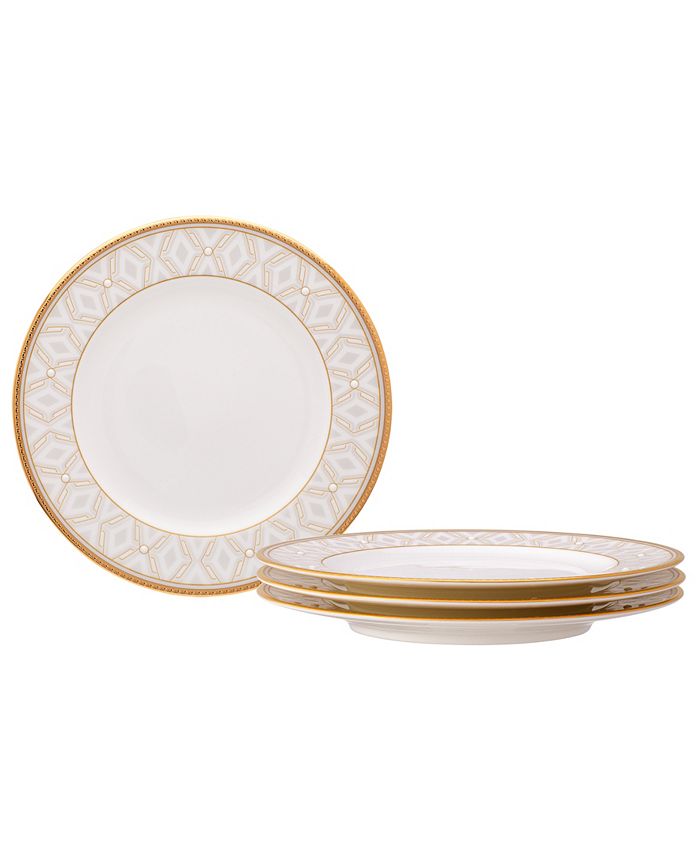 Noritake Noble Pearl Set Of 4 Bread Butter/Appetizer Plates, 61/2
