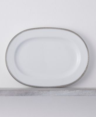 Whiteridge Platinum Oval Platter, 14"