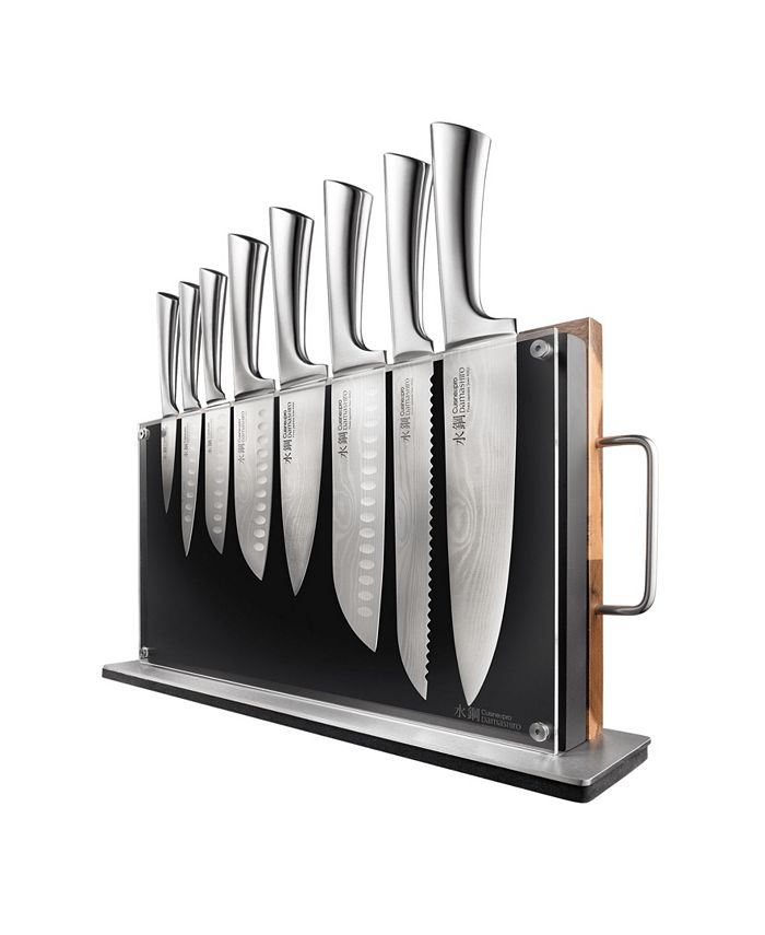 bitter Hør efter Tåget Cuisine::pro® Damashiro Bodo Knife Block With Chopping Board Set, 10 Piece  & Reviews - Cutlery & Knives - Kitchen - Macy's