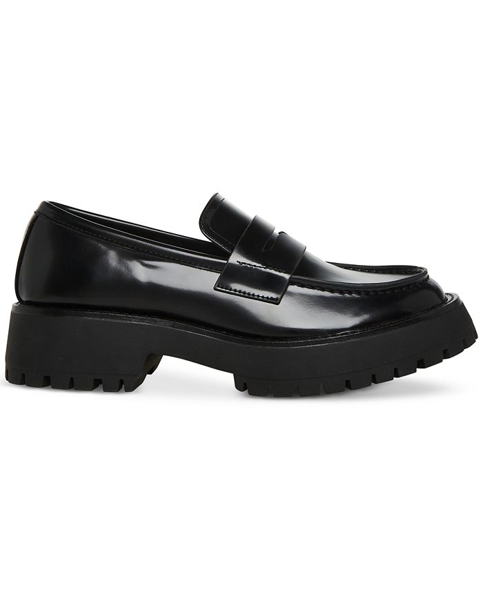 Madden Girl Heather Platform Lug-Sole Loafer Flats - Macy's