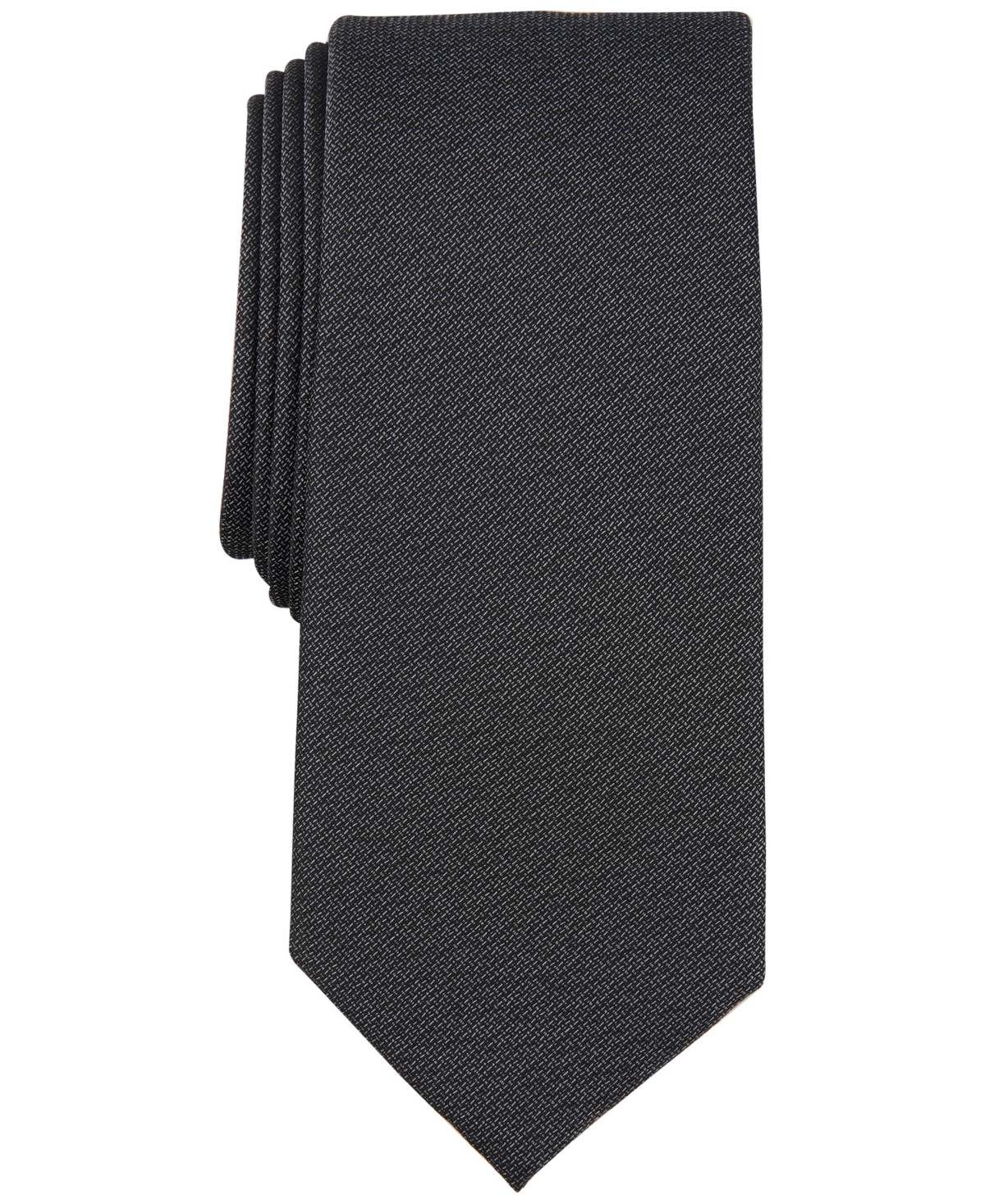 Men's Roseau Solid Tie, Created for Macy's - Grey