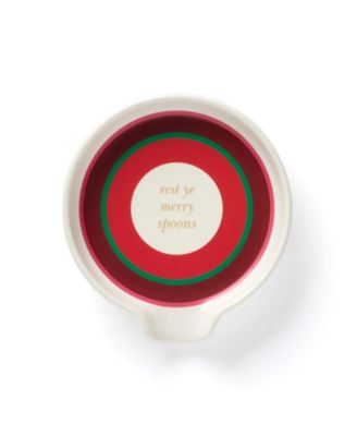 kate spade new york Merry & Bright Spoon Rest - Macy's