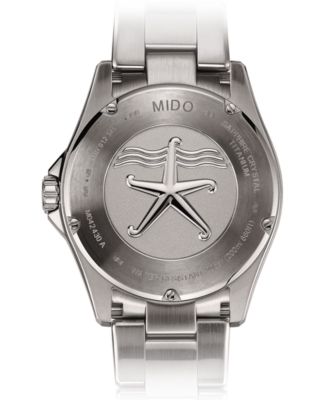 Men's Swiss Automatic Ocean Star Silver-Tone Titanium Bracelet Watch 43mm