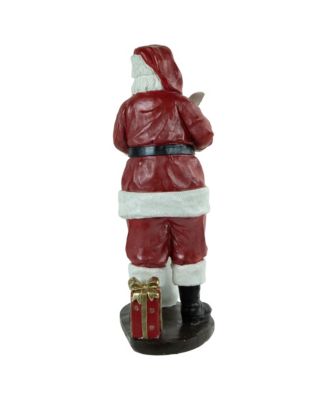 Santa With Naughty or Nice List Christmas Decoration, 14.5"