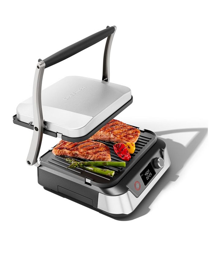 Chefman 5 in 1 Digital Grill Plus Griddle Plus Panini Maker Macy's