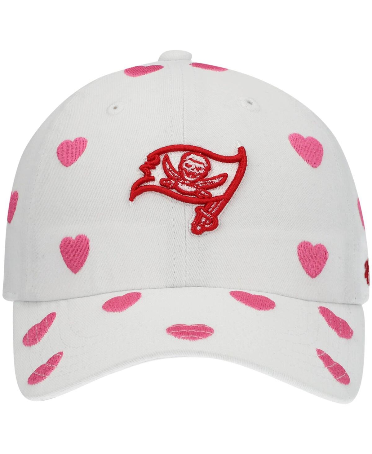 Shop 47 Brand Girls Toddler '47 White Tampa Bay Buccaneers Surprise Clean Up Adjustable Hat