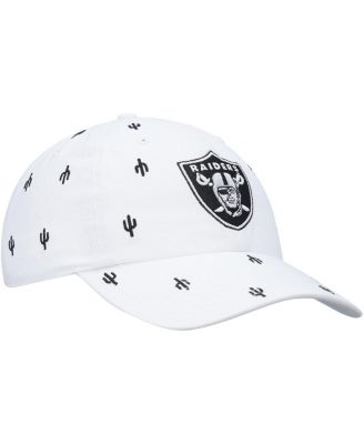 Women's '47 White Las Vegas Raiders Confetti Clean Up Adjustable Hat