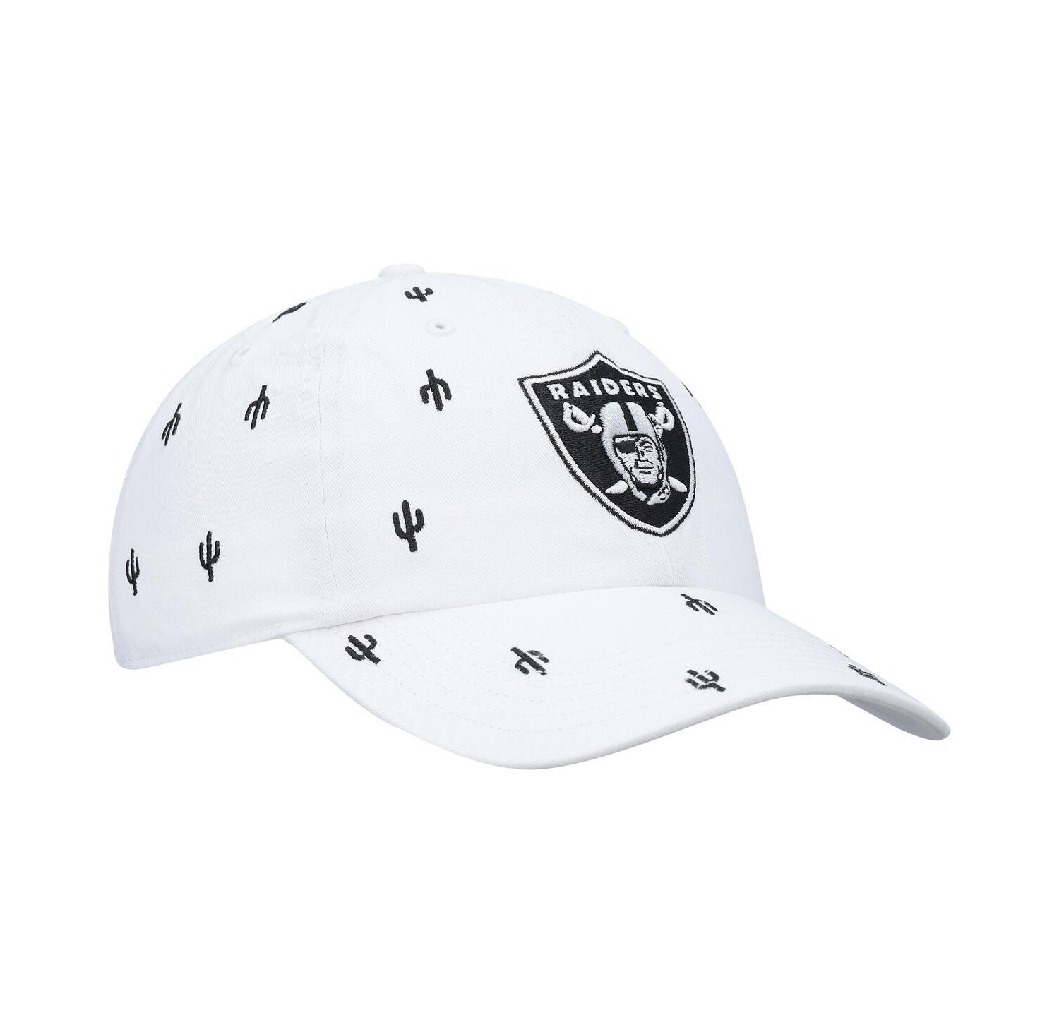 Women's '47 White Las Vegas Raiders Confetti Clean Up Adjustable Hat