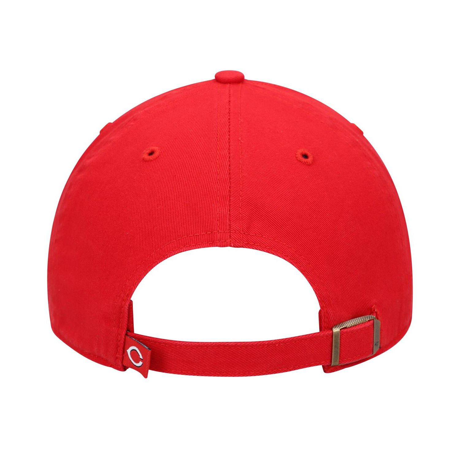 Men's Red Cincinnati Reds Home Clean Up Adjustable Hat