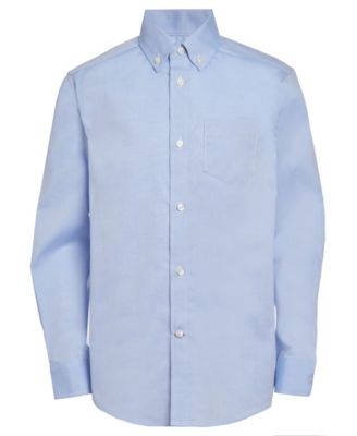 Big Boys Front Pocket Pinpoint Oxford Shirt