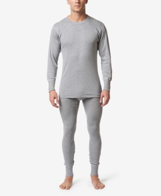Men's Premium Cotton Rib Thermal Long Sleeve Undershirt