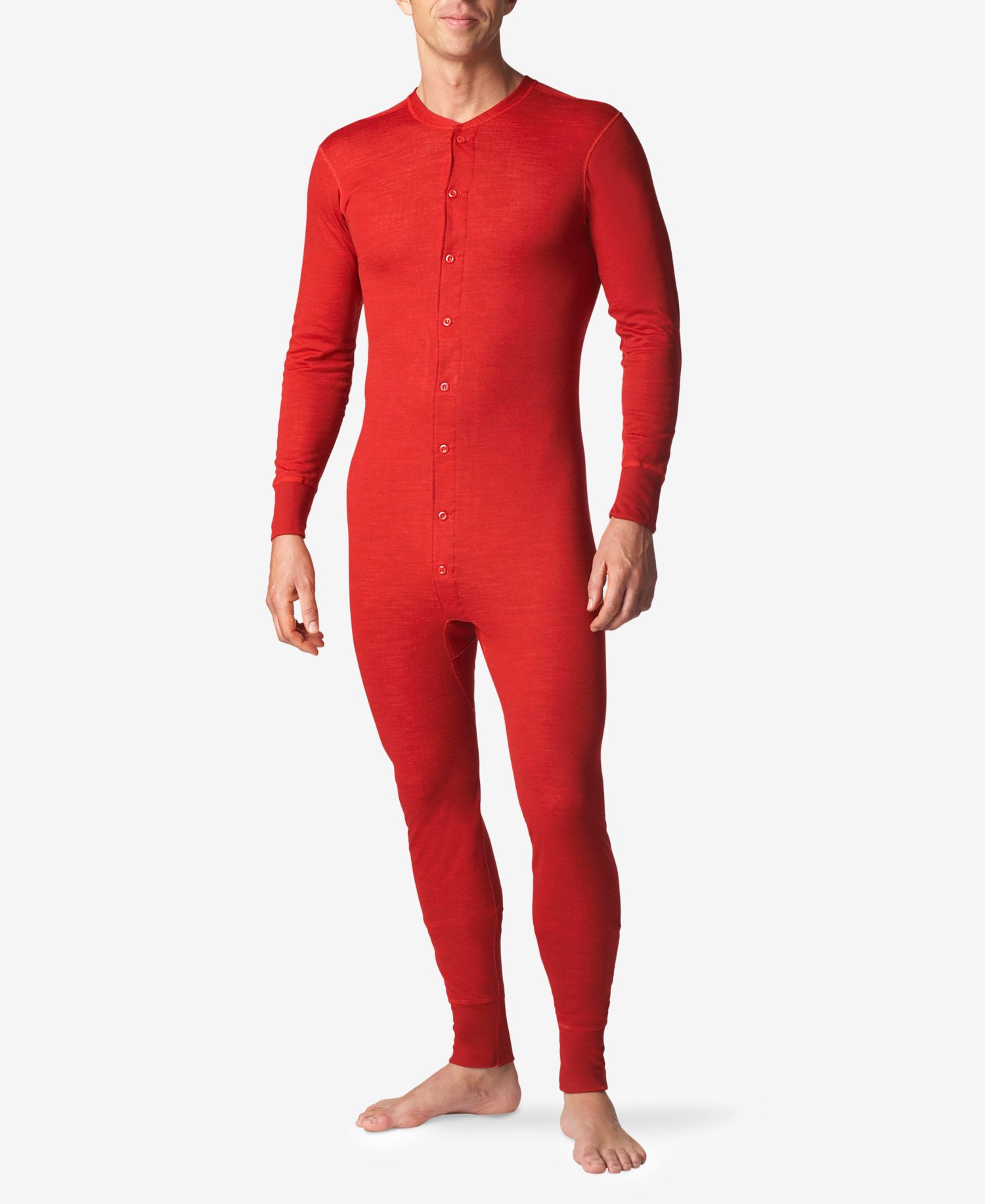 Men's 2 Layer Merino Wool Blend Onesie