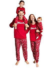 Merry Snowflake Matching Pajamas, Created for Macy's