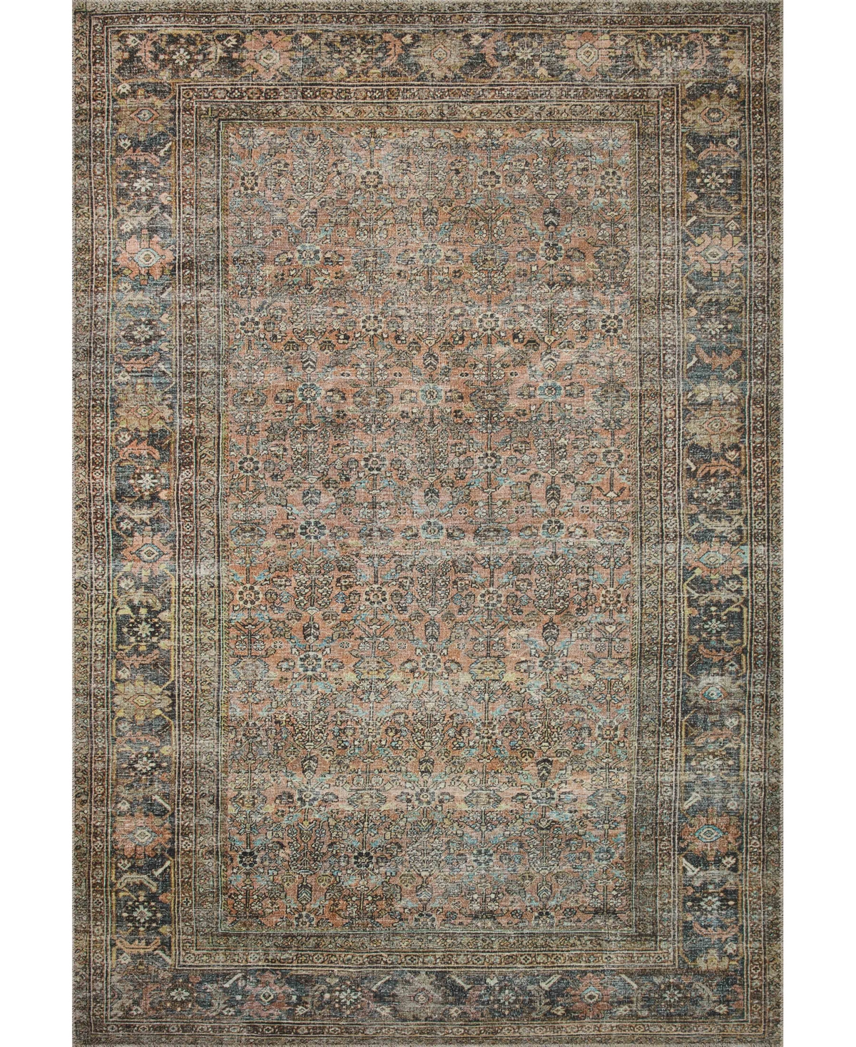 Loloi Ii Adrian Adr-03 5' X 7'6" Area Rug In Terracotta