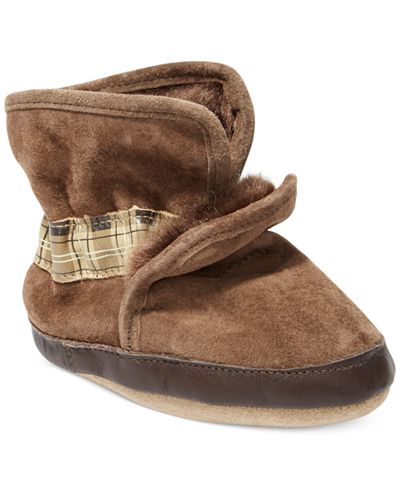 Robeez Baby Boys' Cozy Ankle Booties