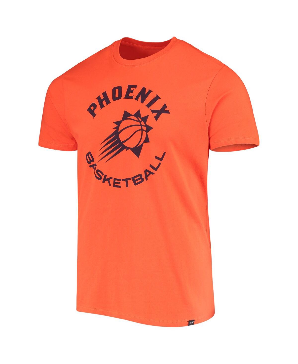 Shop 47 Brand Men's ' Orange Phoenix Suns Basketball Super Rival T-shirt