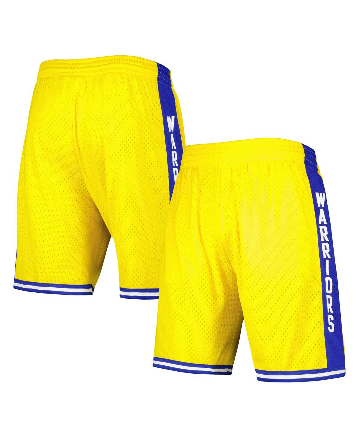 Mitchell & Ness Men's  Gold Golden State Warriors 1974-75 Hardwood Classics Swingman Shorts In Gold