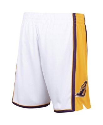 Men's White Los Angeles Lakers 2009/10 Hardwood Classics Authentic Shorts