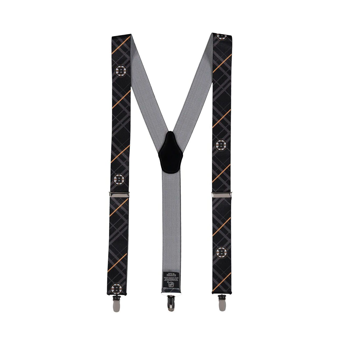 Мужские подтяжки Eagles Wings Black Boston Bruins Suspenders — фото 1