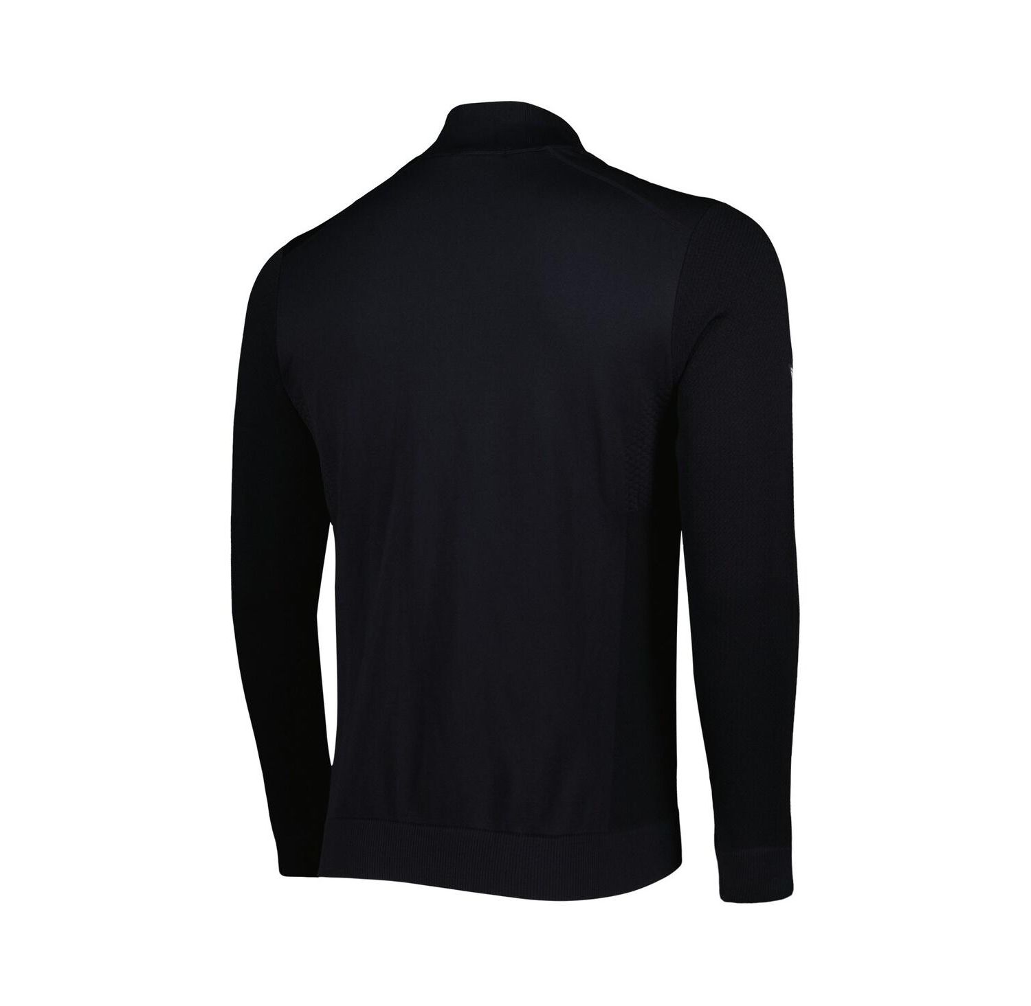 Men's Black Brooklyn Nets Nano Engineered Knit Fabric Quarter-Zip Jacket