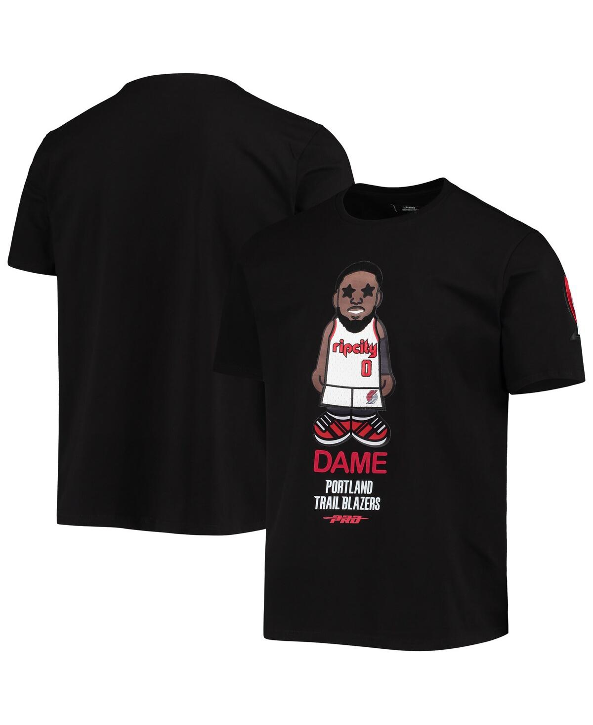 Shop Pro Standard Men's  Damian Lillard Black Portland Trail Blazers Caricature T-shirt