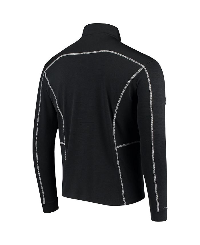 Columbia Men's Black Toronto Raptors OmniWick Shotgun QuarterZip