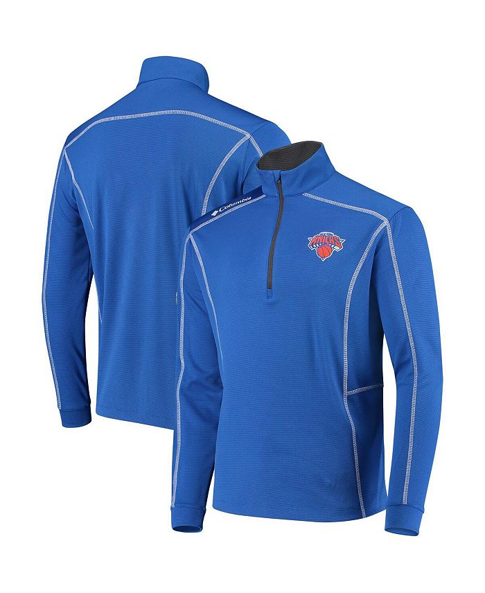 Columbia Men's Blue New York Knicks OmniWick Shotgun QuarterZip