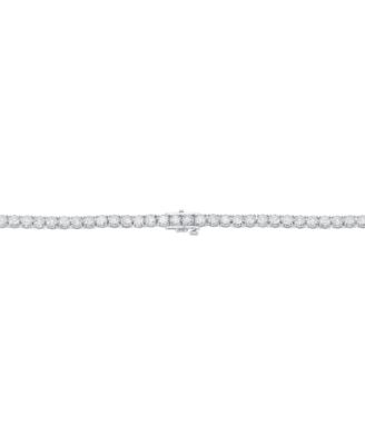 Men's Lab Grown Diamond 22" Tennis Necklace (10 ct. t.w.) in 10k White Gold