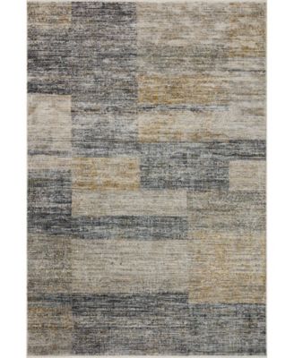 Spring Valley Home Becca Bca 08 Area Rug In Gray/gold-tone