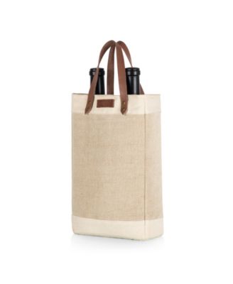 Legacy Pinot Jute 2 Bottle Insulated Wine Bag