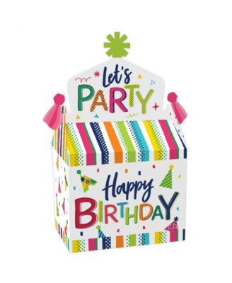 thumbnail image 2 of Big Dot Of Happiness Cheerful Happy Birthday - DIY Shaped Colorful Birthday Party Cut Outs 24 Ct 2 of 10