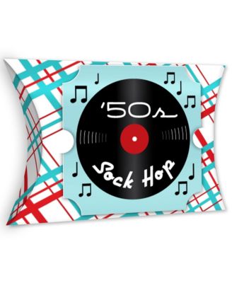 Big Dot Of Happiness 50’s Sock Hop - Favor Gift Boxes - 1950s Rock N ...