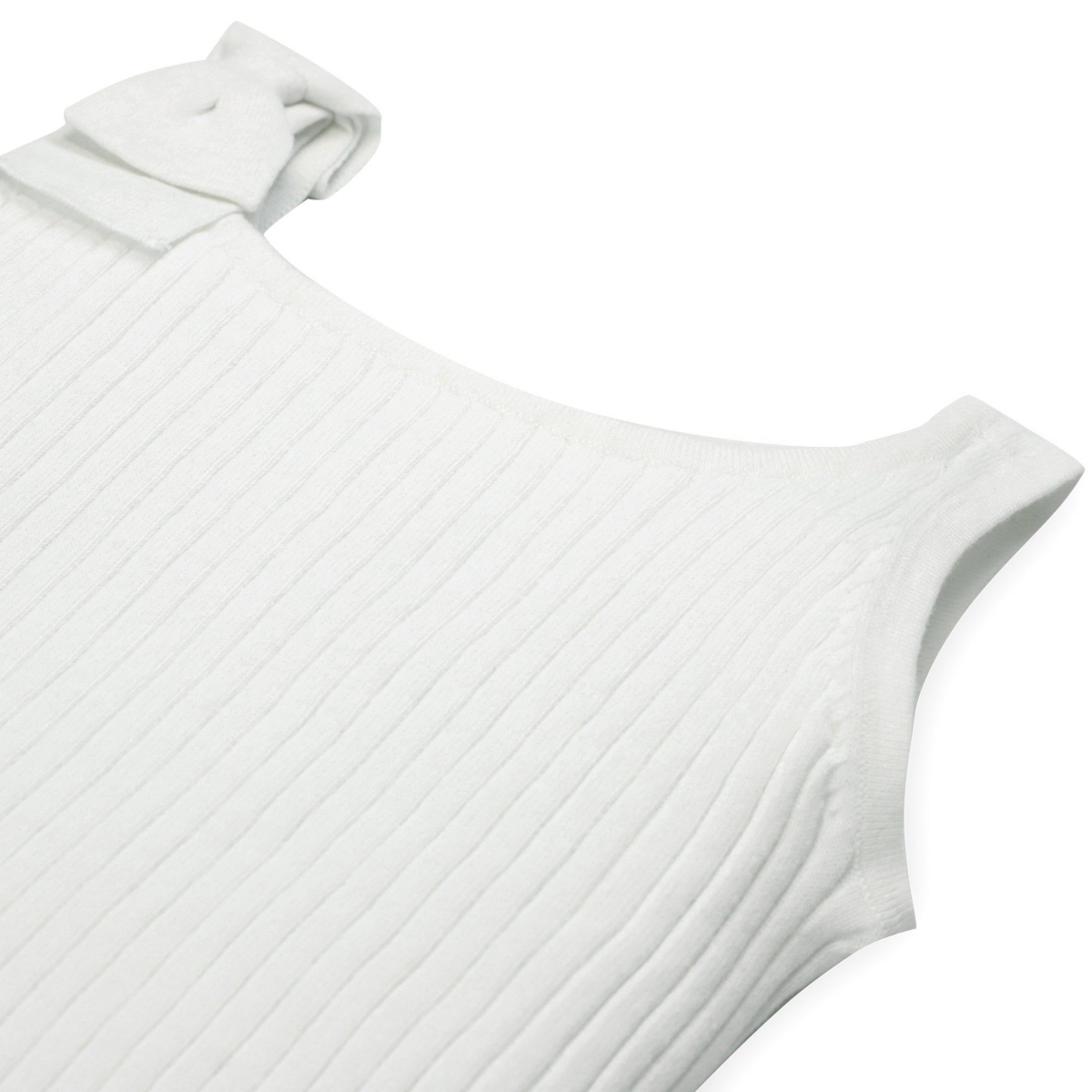 Hope & Henry Baby Girls Bow Sweater Tank