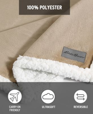 Eddie Bauer Solid Ultra Soft Plush Blanket, King