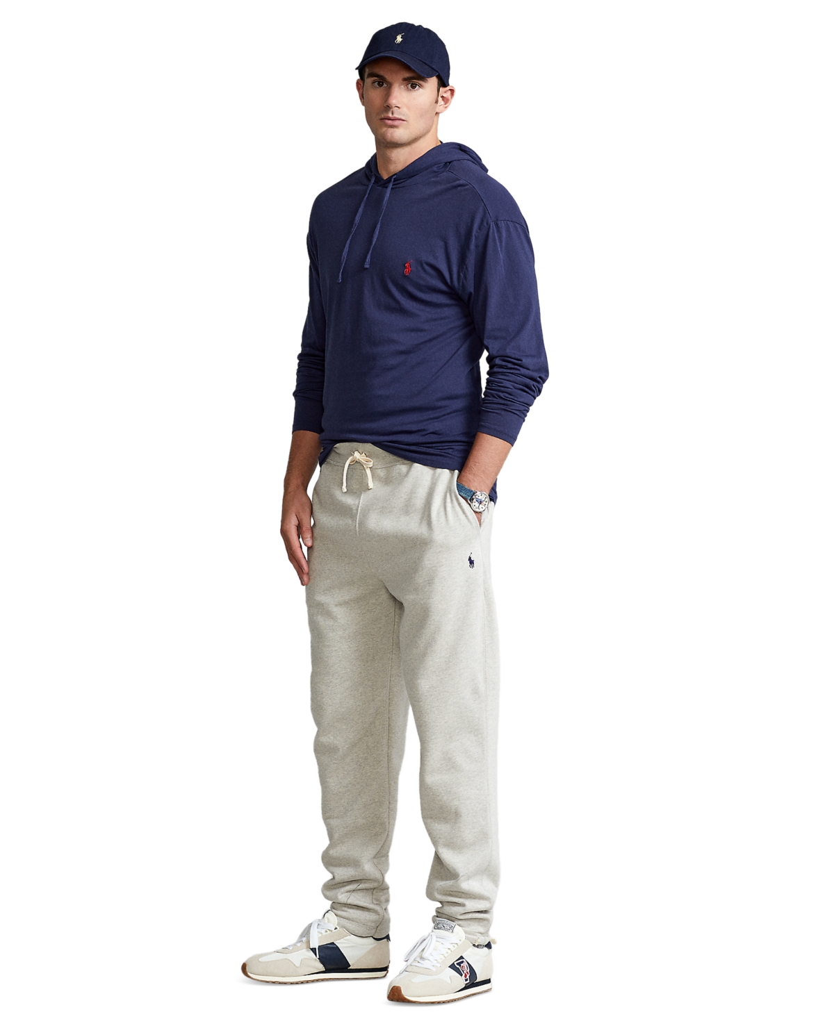 Polo Ralph Lauren Men's Big & Tall Jersey Hooded T-Shirt