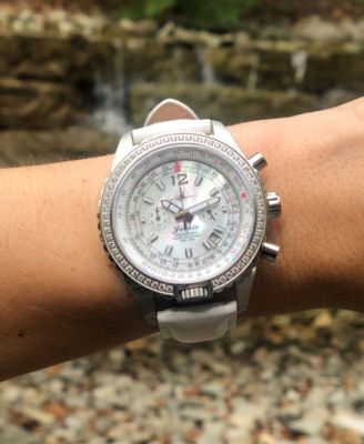 Women's Jackie Chronograph Multifunctional Stainless Steel Bracelet Watch 41-1/2mm