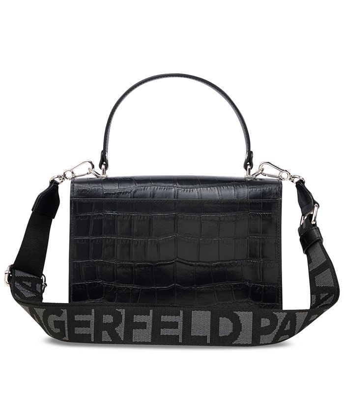 Karl Lagerfeld Paris Simone Leather Crossbody & Reviews - Handbags ...