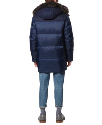 Men's Tripp Oxford Poly & Faux Wool Combo Down Parka